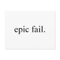 epic fail. postcard