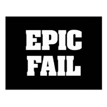 Epic Fail Postcard