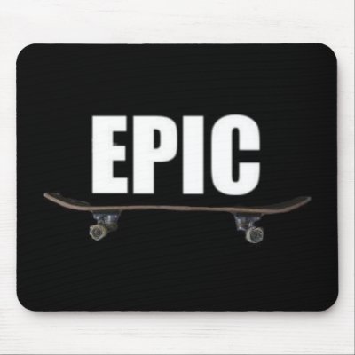 Epic Skating - Epic Skateboard Logo Mousepad by epicskating
