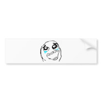 Epic win face bumper sticker
