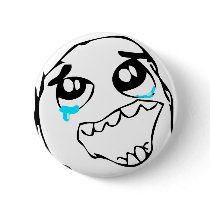 Epic win face pinback button