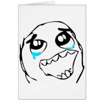 Epic win face greeting card