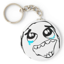 Epic win face keychain
