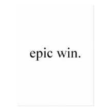 epic win postcard