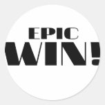 Epic Win! stickers