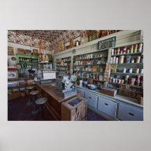 ÉPICERIE d'ANTAN - VIRGINIA CITY Affiche