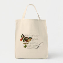 Épicerie Fourre-tout d'oiseau chanteur Sac