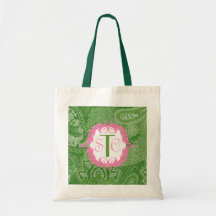 Épicerie Fourre-tout, monogramme personnalisable d Sacs En Toile