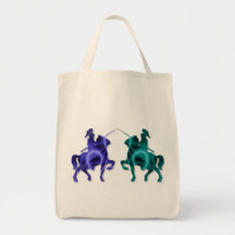 Épicerie médiévale Fourre-tout de chevaux Sac De Toile