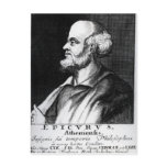Epicurus, engraved by Johann Fredrich Schmidt postcards