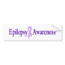 epilepsy awareness bumper sticker