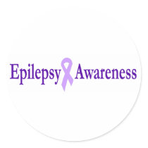 epilepsy awareness round stickers
