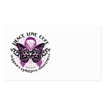 Epilepsy Butterfly Tribal Business Card Templates
