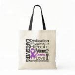 Epilepsy Caregivers Collage Tote Bags