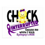 Epilepsy Chick Interrupted 2 Post Card