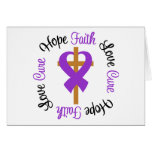 Epilepsy Faith Hope Love Cross Greeting Cards