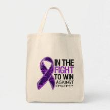 Epilepsy - Fight To Win Canvas Bag