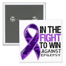 Epilepsy - Fight To Win Pinback Button