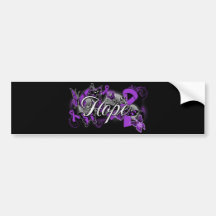 Epilepsy Hope Garden Ribbon Bumper Sticker