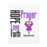 Epilepsy Hope Love Faith Prayer Cross Postcards