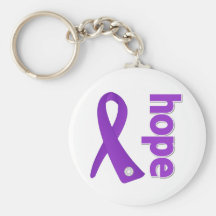 Epilepsy Hope Ribbon Keychains