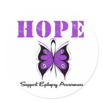 Epilepsy HOPE Round Sticker