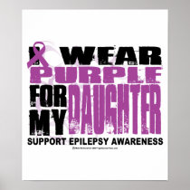 Epilepsy Purple for Daughter Poster