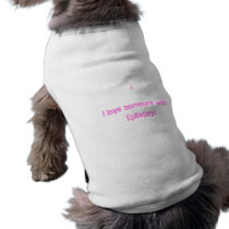 epilepsy ribbon, I love someone with Epilepsy! pet clothing