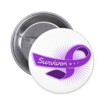 Epilepsy Survivor Ribbon Buttons