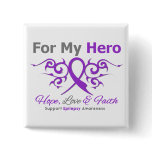 Epilepsy Tribal Ribbon Hero Buttons