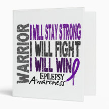 Epilepsy Warrior Vinyl Binders