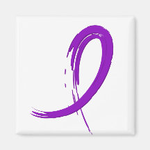Epilepsy's Purple Ribbon A4 Refrigerator Magnets