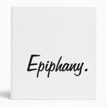 Epiphany. Epifanía. Binder