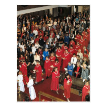 Episcopalian Church service USA Post Cards