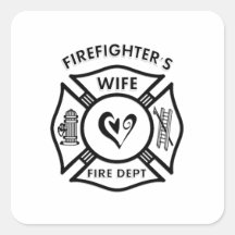 Épouse de sapeurs-pompiers autocollant