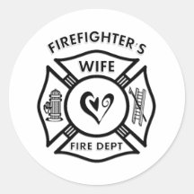 Épouse de sapeurs-pompiers autocollant