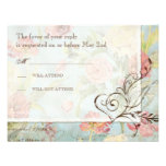 Épouser floral de fleurs de tulipe rose de pivoine carton d'invitation