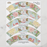 Épouser floral de fleurs de tulipe rose de pivoine prospectus