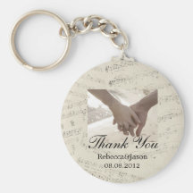 épouser vintage romantique de musicnotes vous reme porte-clefs