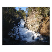 Épreuve photographique de la cascade 10x8 d'hiver