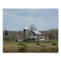 Épreuve photographique de la grange 10x8 de pays