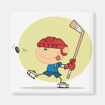 eps_Hockey-kid-2 Fridge Magnets
