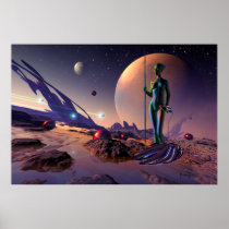 Epsilon hunter - sci-fi print