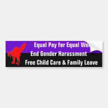 equal pay for equal work bumper sticker