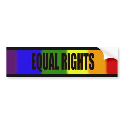 Equal Rights Bumper Sticker by NormaJean35