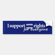 Equal Rights bumper sticker