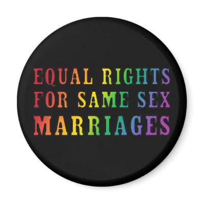 Equal Rights for Same Sex Marriages Fridge Magnet by rainbowthree