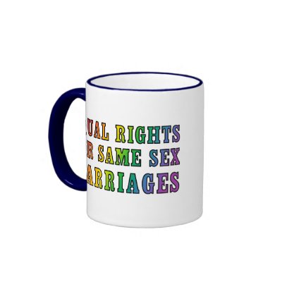Equal Rights for Same Sex Marriages Mugs by rainbowthree