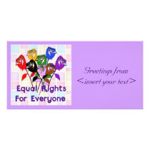 Equal Rights Personalized Photo Card