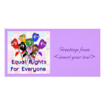 Equal Rights Personalized Photo Card